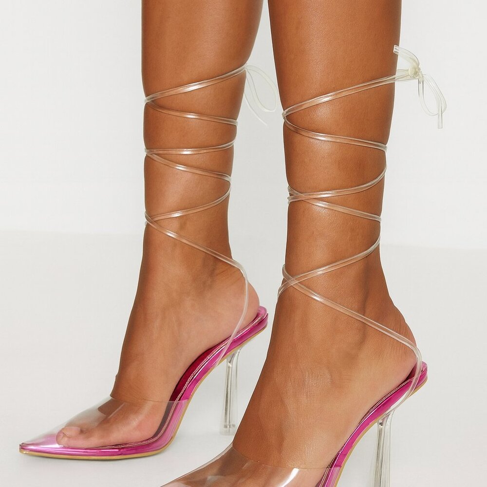 New in box Shoes size 7 pink heels - Picture 1 of 6